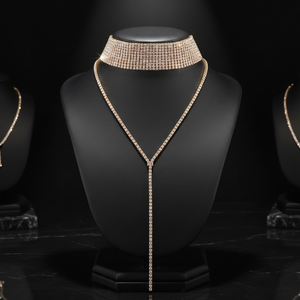 قلادة نسائية عصرية على الطراز الأوروبي والأمريكي، إكسسوار شخصي أنيق من سبائك الزنك - Product Image 6