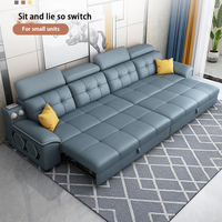 Nuevo Diseño de Fábrica de Muebles Sofá Cama Esquinero Queen Multifuncional para Sala de Estar con Respaldo Ajustable y Almacenamiento de 3 Plazas