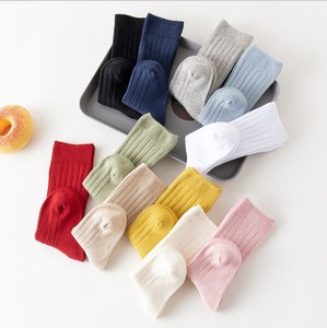 Calcetines altos y acanalados para niños y niñas, medias largas hasta la rodilla, de Color sólido, para primavera - Product Image 5