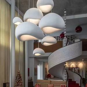 Lámparas Colgantes de Cocina y Comedor, Forma de Nido de Pájaro, Araña Moderna Nórdica, Decoración del Hogar, Iluminación Interior, Estilo Wabi Sabi, Lámpara Colgante - Product Image 5