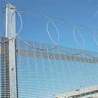 Panneau de clôture de sécurité anti-escalade standard 358, maille de prison 76,2x12,7mm, fil de 4mm