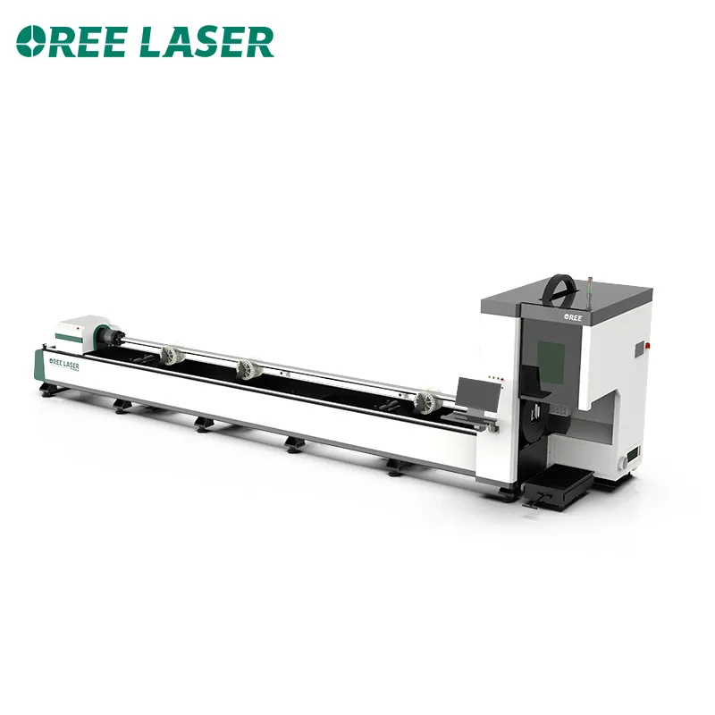 Oree Laser Hot Selling 3000w Cost-Effective Standard Two Chuck Series Fiber Laser Tube Cutting Machine TL6020 Model