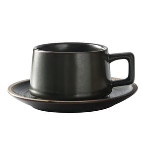 Juego de Tazas de Café de Cerámica en Oferta, Taza de Té Retro para la Tarde, Taza de Té con Leche de Alta Gama, Taza de Leche para Oficina - Product Image 1