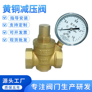 Vanne de réduction de pression Mori River Brass, filetée 3/4 po, réglable pour chauffe-eau et purificateur, à passage direct - Product Image 2