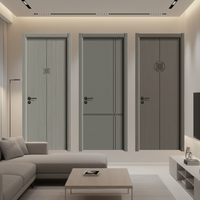 Portes à battants en bois massif de haute qualité au design moderne, nouveau style, insonorisées, luxe, pour hôtel, chambre/villa/appartement