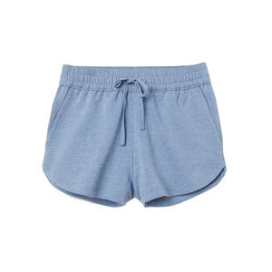 Shorts Deportivos Transpirables de Secado Rápido y Ecológicos para Mujer, Tela Suave de Verano, Corte Elegante, Detalle de Encaje, Cintura Elástica, Casual, para Exteriores - Product Image 1