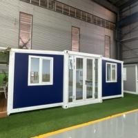 Maison Modulaire Préfabriquée Prête à l'emploi en Conteneur de 20 ou 40 Pieds, Extensible, Villa Préfabriquée, Cuisine, Magasin, Design Contemporain pour l'Extérieur