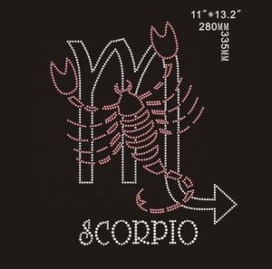 Transferencia de diamantes de imitación, signo de astrología, Horóscopo del zodiaco <span class=keywords><strong>Escorpio</strong></span> - Product Image 3