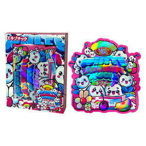 Sacs en gros en stock pour 35 portions de snacks, sacs Mylar personnalisés imprimés de 3,5 g avec fenêtre, pour l'emballage de fleurs séchées, bonbons et snacks - Product Image 1