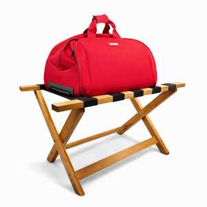 Sgabello Pieghevole in Legno di Bambù per Valigie 65x36x36 Cm, Supporto per Valigie, Organizzatore da Viaggio - Product Image 6