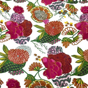 Magnifique Tissu Cambric Doré 60x60/92x88 en Coton Pur Cardé Biologique Lavé Écologique Respirant Imprimé Léger pour Doublure de Sac et Usage Domestique - Product Image 4