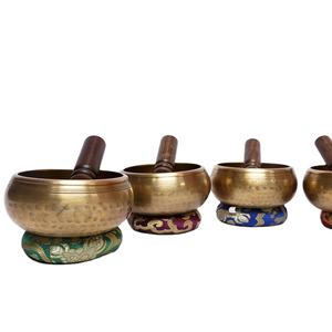 Bol chantant en bronze tibétain traditionnel fait à la main produit d'artisanat en métal - Product Image 1