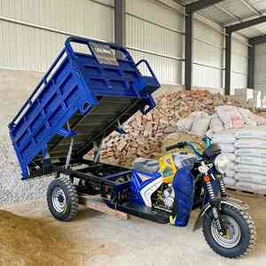 Tricycle agricole à trois roues >250cc, moto à essence avec side-car, benne ouverte motorisée - Product Image 1