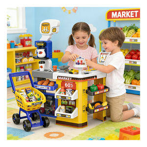 Juego de Juguetes Educativos de Supermercado, Caja Registradora, Escáner, Carrito de Compras, Juego de Imitación para Niños - Product Image 3