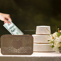 Nouvelle boîte-cadeau de mariage boîte en bois pour stocker des invitations de mariage personnalisées boîte en bois de luxe pour la décoration de mariage