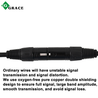 Câble DMX512 XLR 3 broches Igracelite mâle-femelle blindé OFC 22AWG pour contrôle d'éclairage de scène DJ, théâtre, concert, événement