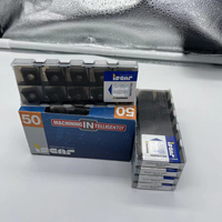 ISCAR Insertos de Carburo Originales de Alta Calidad CNMG 432-TF IC907 para Tornos CNC, Herramienta de Torneado Externo con Recubrimiento PCD Súper Duro OEM