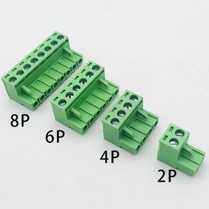 Màu xanh lá cây vít thiết bị đầu cuối kết nối pluggable đồng đồng <span class=keywords><strong>5.08</strong></span> mét khối thiết bị đầu cuối - Product Image 1