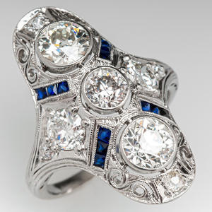 Anello da Cocktail T0767 per Donna in Argento 925 con Diamante Rotondo e Incastonatura Geometrica, Gioiello Raffinato per Fidanzamento - Product Image 2