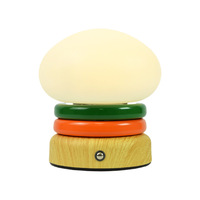 2025 nouveau créatif Hamburger veilleuse humeur Table lampe chevet décoration Protection des yeux veilleuse cadeau pour enfants