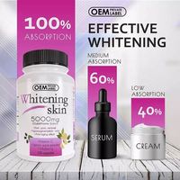 Produits de soin de la peau blanchissants personnalisés de marque propre OEM, très vendus sur Amazon, vitamines pour adultes, capsules anti-âge, réduisent les taches brunes