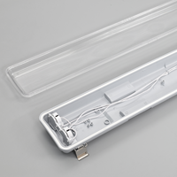 Luminaire LED Tri-proof IP65 IK08 connectable 18W 36W 48W étanche pour entrepôt, parking, garage, usine