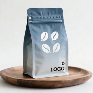 Sacs à café de haute qualité personnalisés mats 8oz 12oz 16oz 500g, sacs à café premium trilaminés avec valve et fenêtre - Product Image 5