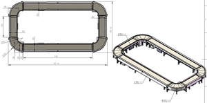 BIFA 180 cong tự động lắp ráp dây chuyền sản xuất vòng tròn vành đai băng tải - Product Image 5