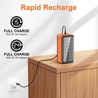 Chargeur solaire portable Oraimo PD 22,5 W 50 000 mAh 20 000 mAh avec lampe, batterie externe 30 000 mAh 50 000 mAh étanche IP66