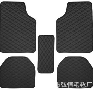 Juego de Cinco Alfombrillas Universales de Cuero para Auto, Diseño Acolchado OLIVER, para Amazon, Ebay y Comercio Exterior - Product Image 5