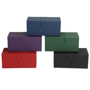 Boîte de rangement double tiroir premium avec plateau à dés - Contient plus de 200 cartes - Étui double à clapet pour MTG Commander <span class=keywords><strong>Pokémon</strong></span> - Logo personnalisé OEM - Product Image 6