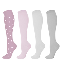 Chaussettes de compression CMAX personnalisées de haute qualité 15-20 mmHg, hauteur genou, pour infirmières, 200N 20-30 mmHg, pour hommes et femmes, vente en gros en stock