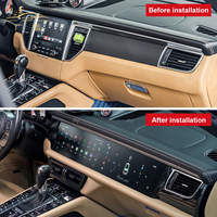 PINDUN OEM Double écran Macan 2014-2017 Affichage intérieur du passager Console de voiture Radio de voiture DVR Navigation GPS Multimédia Android 13