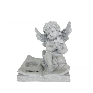Porte-bougie chauffe-plat en résine écologique, figurines ailes d'ange pour la décoration de la maison, des anniversaires et des baby showers - Product Image 2