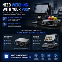Système de terminal de point de vente tout-en-un Longfly 15,6 pouces à double écran, machine de caisse Android, matériel TPV POS, nouvelle caisse enregistreuse