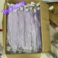Lot de 1, 2 ou 3 extensions de tresses pré-étirées 100 % Kanekalon, style Yaki, toutes couleurs, pour cheveux afro-américains