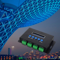 Controlador PixelLED ArtNet a SPI Profesional de 4 Puertos para Sistemas de Iluminación Digital Programables y Proyectos de Fachadas Arquitectónicas
