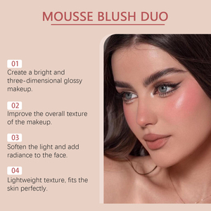 Illuminante Liquido Blush <span class=keywords><strong>Rosso</strong></span> Rosa, Finitura Opaca Naturale e Leggera, Multiuso per Contorno e Illuminazione, Trucco Viso - Product Image 4