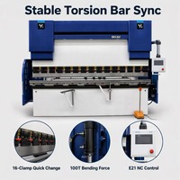 Presse plieuse CNC WC67K 125T4000mm avec système de barre de torsion servo-hydraulique pour le pliage de tôles et de plaques avec refroidissement à eau Hanli