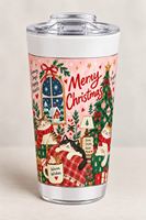 Mug publicitaire personnalisé en acier inoxydable avec insert en papier anti-renversement, cadeau de Noël, tasse à peindre soi-même