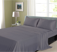 Drap de lit en bambou organique 100% Lyocell 6 pièces ensemble de draps de lit en bambou ajusté pour le Textile à la maison et l'utilisation d'hôtel