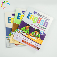Libro de texto de alta calidad, juego completo de libro educativo personalizado para Primaria, Inglés