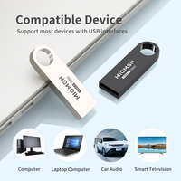 Flashdisk USB Logam Custom Logo Grosir 128GB Portabel Tahan Air Kecepatan Tinggi untuk Hadiah Bisnis