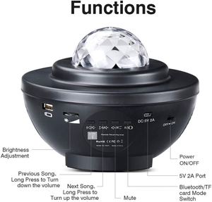 Oversea Stock Dropshipping 2021 <span class=keywords><strong>Amazon</strong></span> Upgrade Sky Galaxy proyector LED nebulosa nube láser estrella noche <span class=keywords><strong>luz</strong></span> de techo Galaxy - Product Image 5