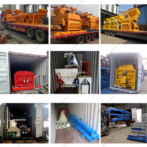 מערבל בטון דו-צירי נייח מוכן לשימוש, מותקן במפעל HZS35, מערבל בטון עם כף. - Product Image 6