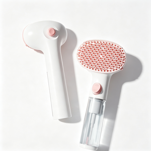 Adjustable soft premium waterless cleanup lifts shed fur marks cat dog small <b>pet</b> <b>bath</b> brush - Product Image 1