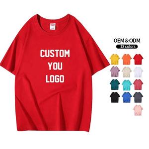 T-shirts en coton peigné super doux pour hommes T-shirts à manches courtes et col rond T-shirts unisexes avec logo personnalisé - Product Image 1