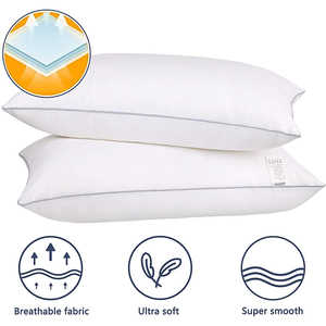 Luxury Hotel Quality Plush Cooling Gel Filling Washable Down Alternative Microfiber <strong>King</strong> Size Bed <strong>Pillow</strong> for Side Back Sleeper - Product Image 2