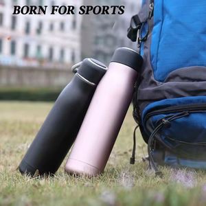 Bouteille d'eau isotherme en acier inoxydable avec logo personnalisé, pour promotion extérieure, activité d'entreprise, cadeau d'affaires, vélo, thermos, gourde sous vide - Product Image 5