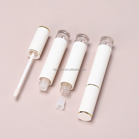 EN STOCK SANS QUANTITÉ MINIMALE DE COMMANDE Tube en plastique vide transparent rond de 3 ml pour brillant à lèvres et rouge à lèvres avec bouchon à vis, impression sérigraphique, recharge DIY